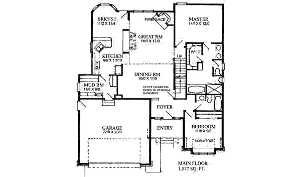 main floor house blueprint