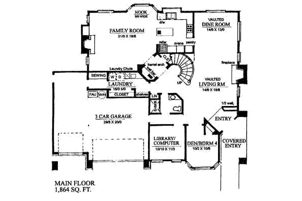main floor house blueprint