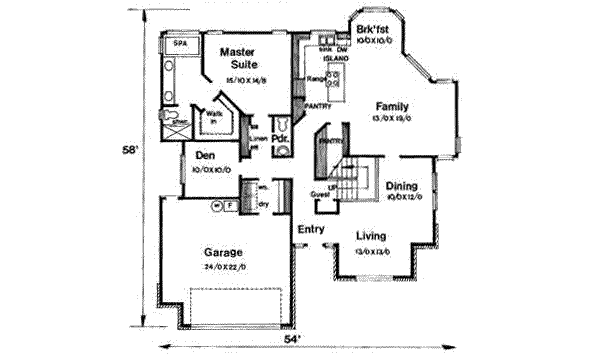 main floor house blueprint