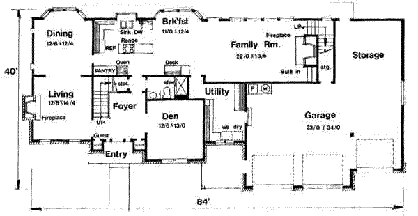 main floor house blueprint