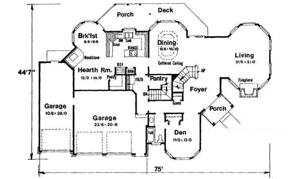 main floor house blueprint