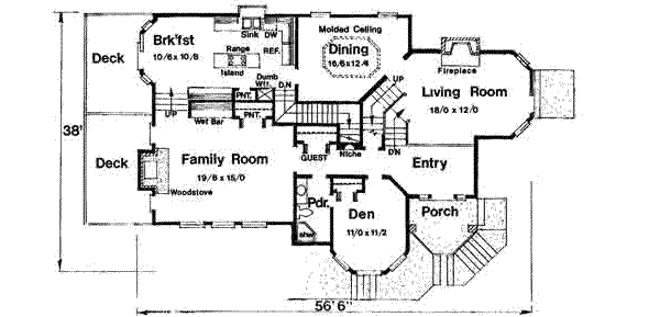 main floor house blueprint