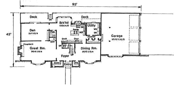 main floor house blueprint