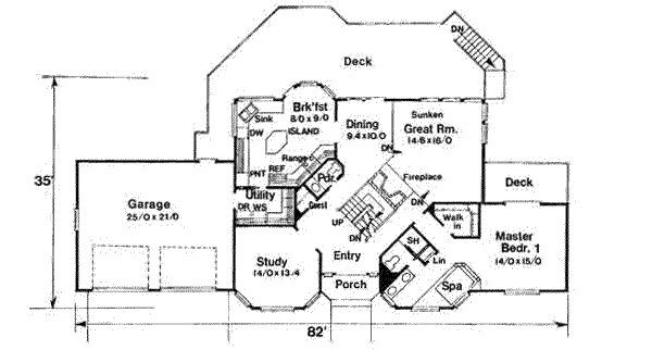 main floor house blueprint