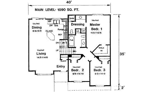 main floor house blueprint