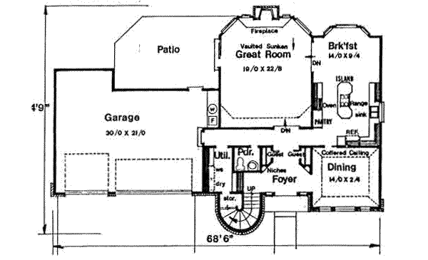 main floor house blueprint