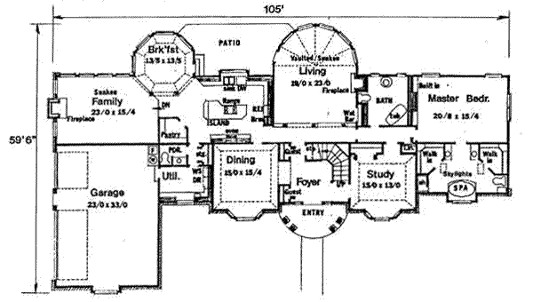 main floor house blueprint