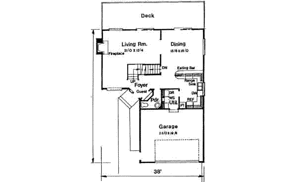main floor house blueprint