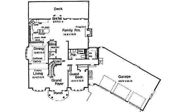 main floor house blueprint