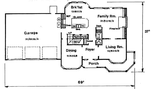 main floor house blueprint