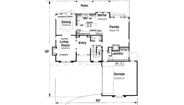 main floor house blueprint