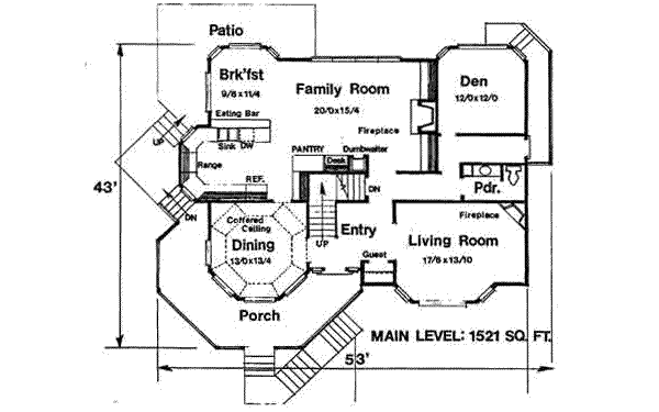 main floor house blueprint
