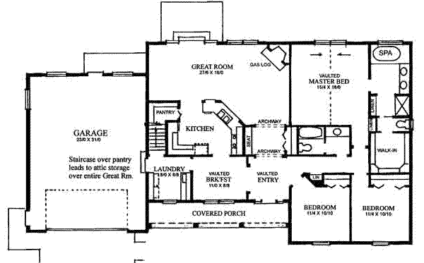 main floor house blueprint
