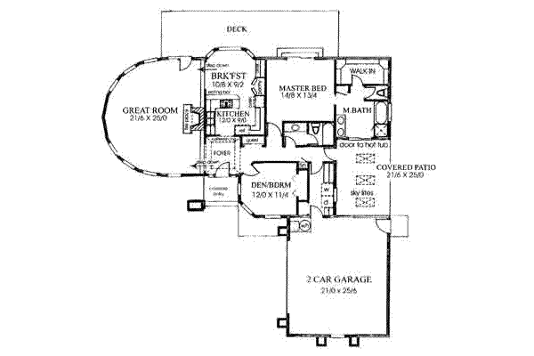 main floor house blueprint