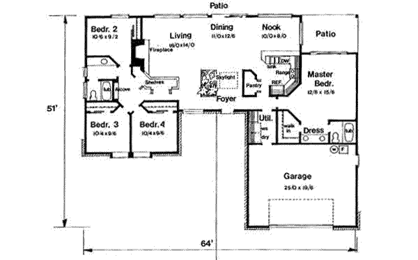 main floor house blueprint