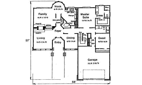 main floor house blueprint
