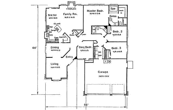 main floor house blueprint