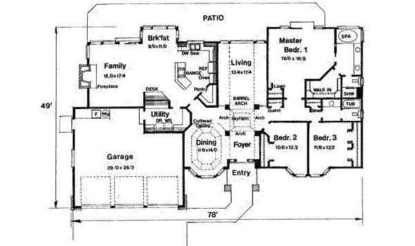 main floor house blueprint