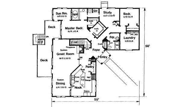 main floor house blueprint