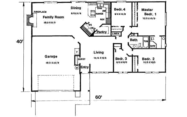 main floor house blueprint