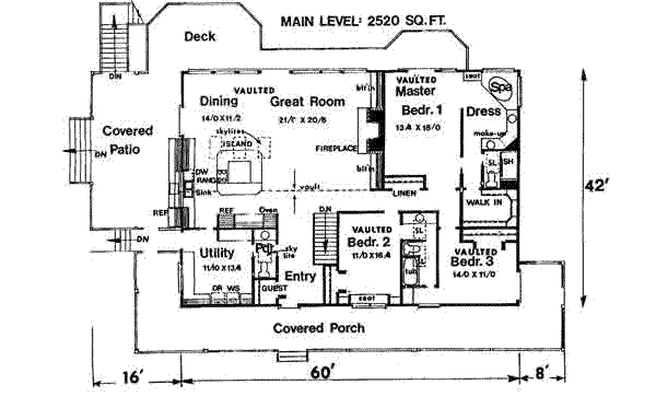 main floor house blueprint