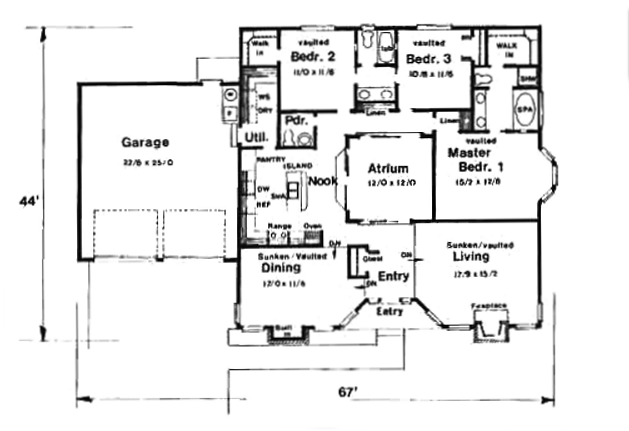 main floor house blueprint