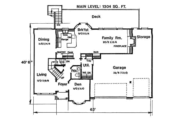main floor house blueprint