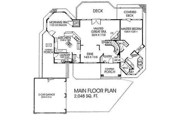 main floor house blueprint