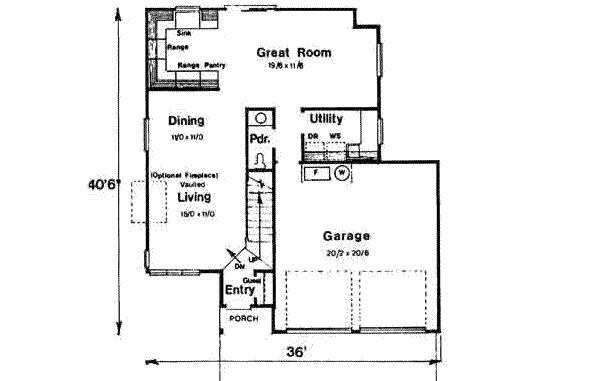 main floor house blueprint