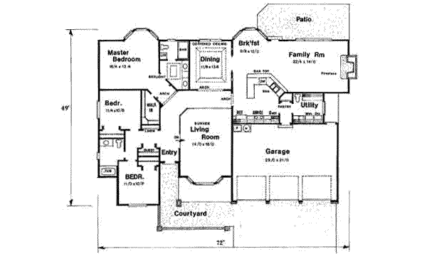 main floor house blueprint