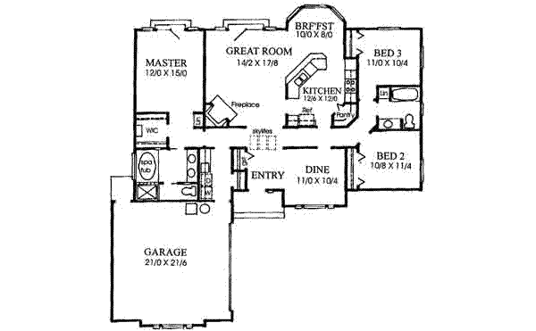main floor house blueprint