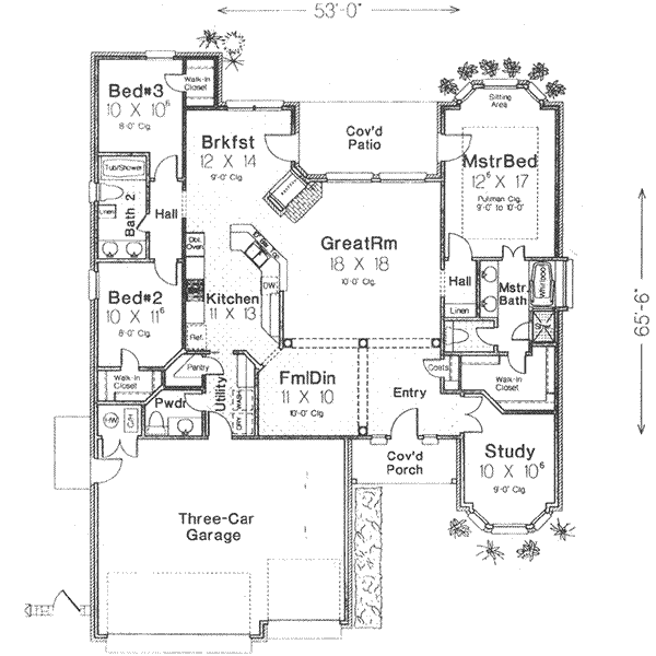 main floor house blueprint