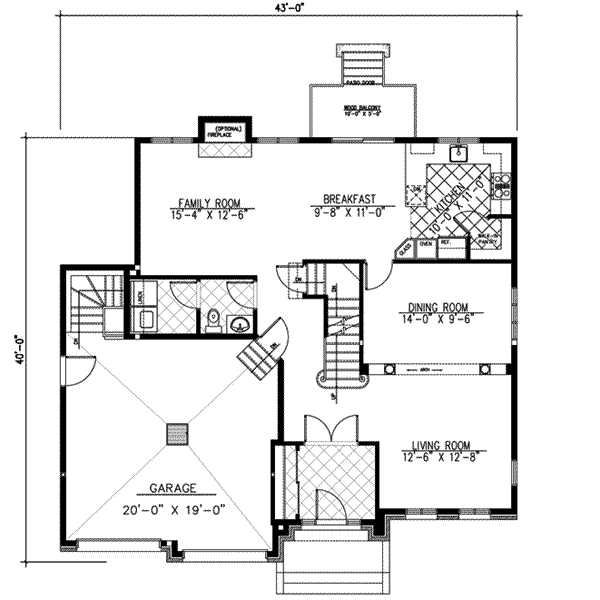 main floor house blueprint