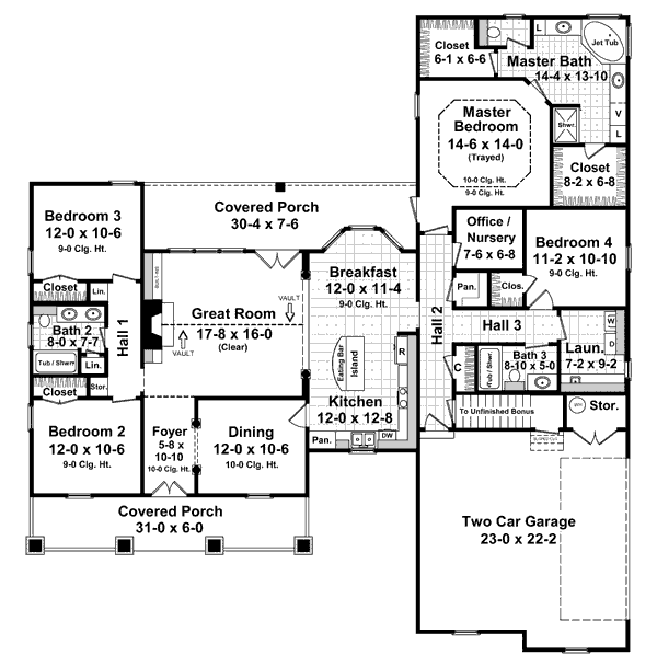 main floor house blueprint