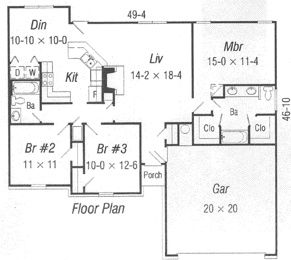 main floor house blueprint