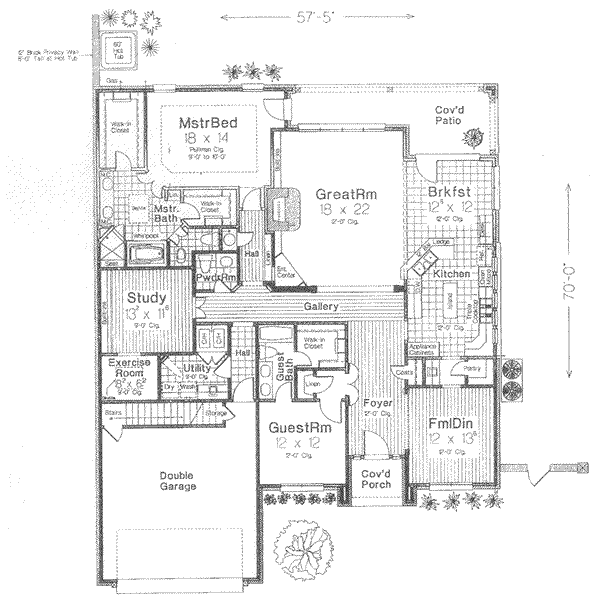 main floor house blueprint