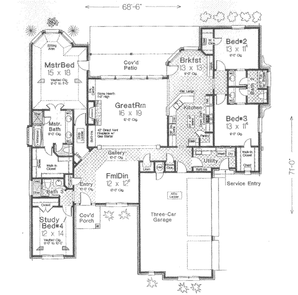 main floor house blueprint
