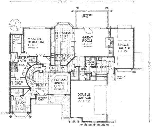 main floor house blueprint