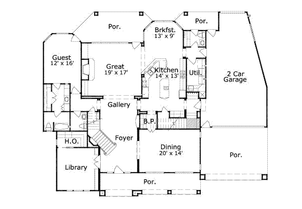 main floor house blueprint