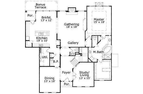 main floor house blueprint
