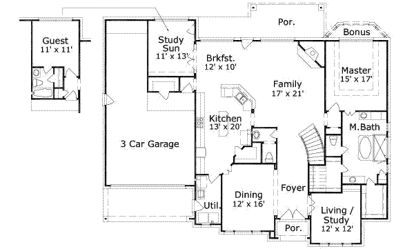 main floor house blueprint