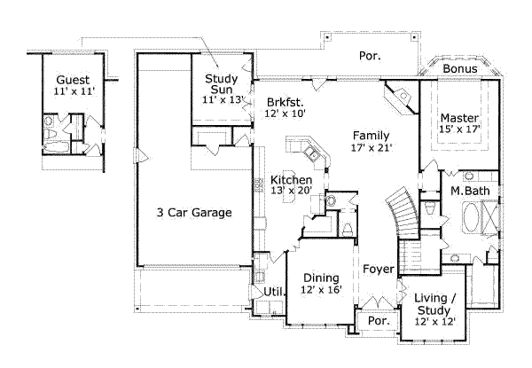 main floor house blueprint