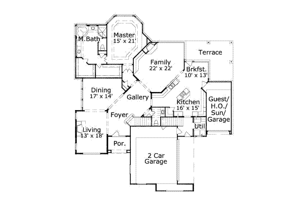 main floor house blueprint