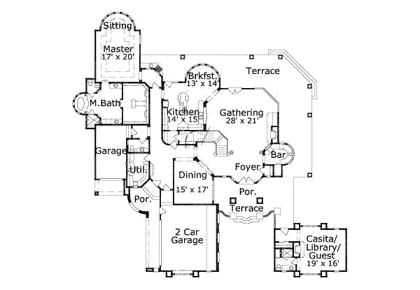 main floor house blueprint