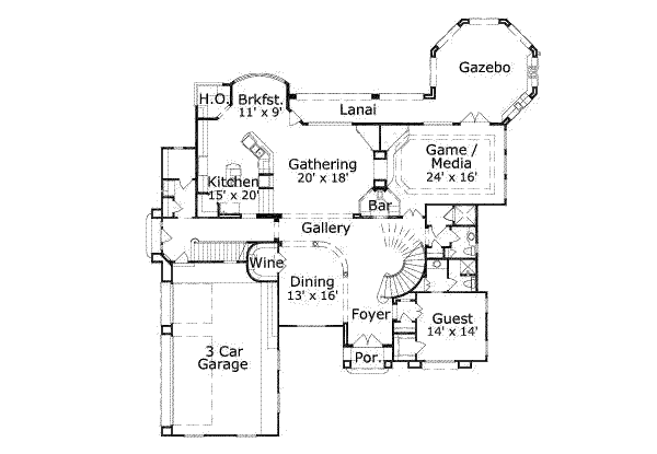 main floor house blueprint