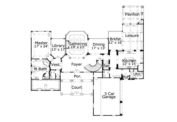 main floor house blueprint