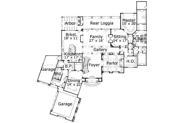 main floor house blueprint