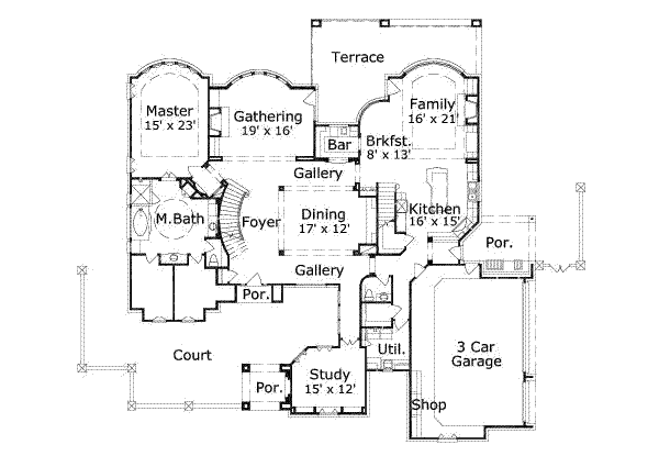 main floor house blueprint