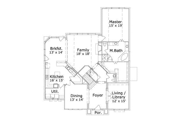 main floor house blueprint
