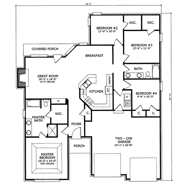 main floor house blueprint